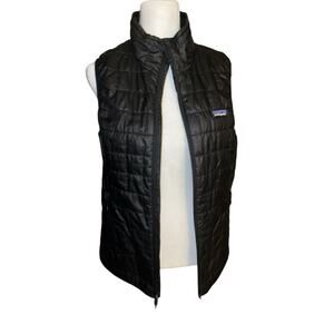 PATAGONIA Women's Nano Puff Vest Sm Lightweight Black Vest 3 Pocket